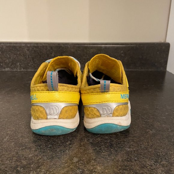 Merrell Yellow and Blue barefoot shoes - Picture 5 of 8